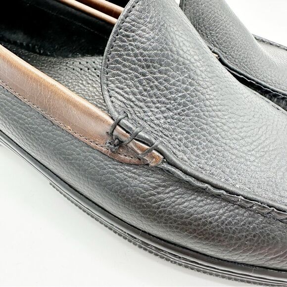 Footjoy‎ Club Casual Brown/Black Pebbled Leather Driving Moc Men's Size 12 C - Picture 12 of 15